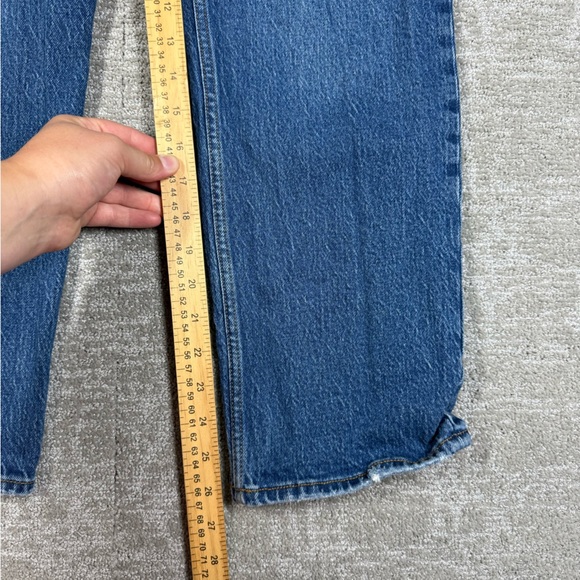 Abercrombie and Fitch The 90s Straight Ultra High Rise Distressed Boho Jean 29/8 - Picture 6 of 8